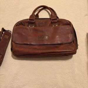 Duluth Trading Co Brown Leather Briefcase
